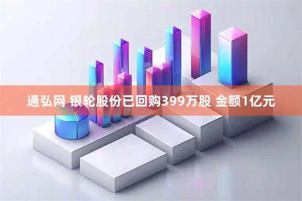 通弘网 银轮股份已回购399万股 金额1亿元